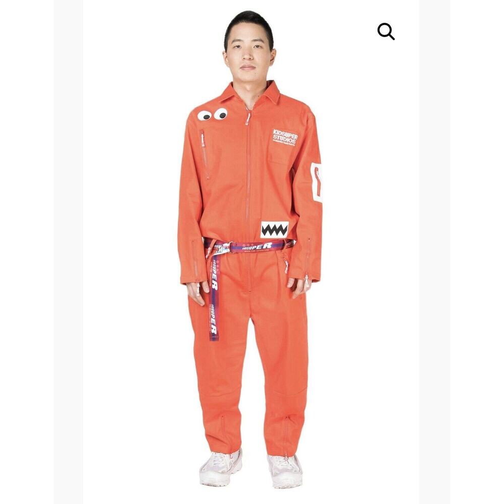 Kidsuper Studio J Balvin Jumpsuit W Belt RARE BRAND NEW Orange SIZE Small